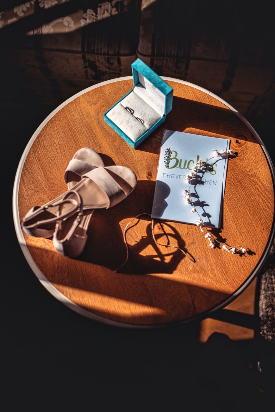 Letzte Vorbereitungen vor der Trauung im Schloss Reinbek