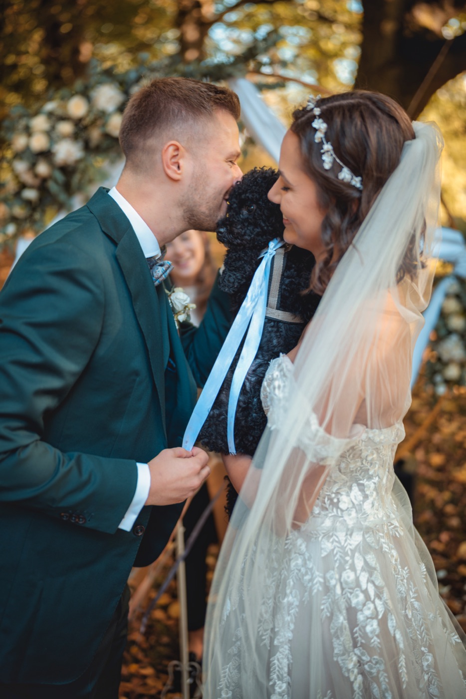 Brautpaarshooting nach der Trauung im Schlosspark Reinbek